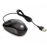 HP Travel Mouse/Cestovní/Optická/1 000 DPI/Drátová USB/Černá, G1K28AA#ABB