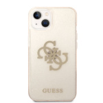 Guess TPU Big 4G Full Glitter Zadní Kryt pro iPhone 14 Plus Gold, GUHCP14MPCUGL4GGO