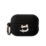 Karl Lagerfeld 3D Logo NFT Choupette Head Silikonové Pouzdro pro Airpods Pro 2 Black, KLAP2RUNCHK