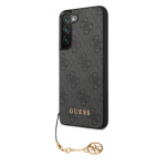 Guess 4G Charm Zadní Kryt pro Samsung Galaxy S23 Grey, GUHCS23SGF4GGR