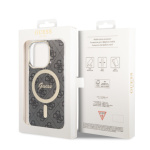 Guess IML 4G MagSafe Zadní Kryt pro iPhone 14 Pro Black, GUHMP14LH4STK