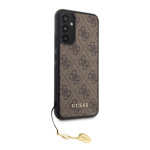 Guess 4G Charm Zadní Kryt pro Samsung Galaxy A34 5G Brown, GUHCSA34GF4GBR