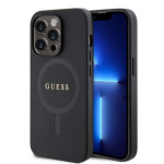 Guess PU Saffiano MagSafe Zadní Kryt pro iPhone 15 Pro Black, GUHMP15LPSAHMCK