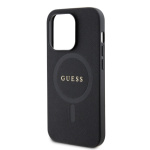 Guess PU Saffiano MagSafe Zadní Kryt pro iPhone 15 Pro Black, GUHMP15LPSAHMCK