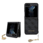 Guess 4G Charm Zadní Kryt pro Samsung Galaxy Z Flip 5 Grey, GUHCZF5GF4GGR