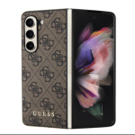 Guess 4G Charm Zadní Kryt pro Samsung Galaxy Z Fold 5 Brown, GUHCZFD5GF4GBR