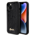 Guess Sequin Script Logo Zadní Kryt pro iPhone 13 Black, GUHCP13MPSFDGSK