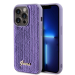 Guess Sequin Script Logo Zadní Kryt pro iPhone 14 Pro Purple, GUHCP14LPSFDGSU