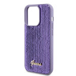 Guess Sequin Script Logo Zadní Kryt pro iPhone 14 Pro Purple, GUHCP14LPSFDGSU