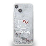 Hello Kitty Liquid Glitter Electroplating Head Logo Zadní Kryt pro iPhone 13 Transparent, HKHCP13MLIKHET