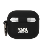 Karl Lagerfeld 3D Logo NFT Karl and Choupette Silikonové Pouzdro pro AirPods 3 Black, KLA3RUNKC