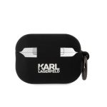 Karl Lagerfeld 3D Logo NFT Karl and Choupette Silikonové Pouzdro pro AirPods Pro 2 Black, KLAP2RUNKC