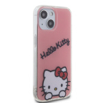 Hello Kitty IML Daydreaming Logo Zadní Kryt pro iPhone 15 Pink, HKHCP15SHKDSP