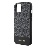 Guess PU G Cube MagSafe Zadní Kryt pro iPhone 15 Black, GUHMP15SHGCFSEK