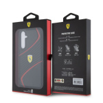 Ferrari PU Carbon Twist Zadní Kryt pro Samsung Galaxy S23 FE Black, FEHCS23FEPTWK