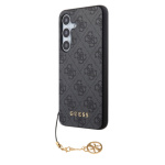 Guess 4G Charm Zadní Kryt pro Samsung Galaxy S24+ Grey, GUHCS24MGF4GGR