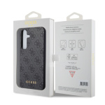 Guess 4G Charm Zadní Kryt pro Samsung Galaxy S24+ Grey, GUHCS24MGF4GGR