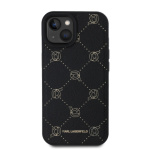 Karl Lagerfeld PU Karl Heads Pattern Magsafe Zadní Kryt pro iPhone 15 Black, KLHMP15SPGKHPHK