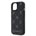 Karl Lagerfeld PU Karl Heads Pattern Magsafe Zadní Kryt pro iPhone 15 Black, KLHMP15SPGKHPHK