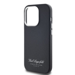 Karl Lagerfeld Grained PU Hotel RSG Zadní Kryt pro iPhone 13 Pro Max Black, KLHCP13XPGWCMKHK