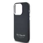 Karl Lagerfeld Grained PU Hotel RSG Zadní Kryt pro iPhone 14 Pro Max Black, KLHCP14XPGWCMKHK