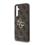 Guess PU 4G Metal Logo Zadní Kryt pro Samsung Galaxy A55 5G Brown, GUHCSA554GMGBR