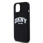 DKNY Liquid Silicone Arch Logo MagSafe Zadní Kryt pro iPhone 14 Black, DKHMP14SSNYACH