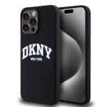 DKNY Liquid Silicone Arch Logo MagSafe Zadní Kryt pro iPhone 14 Pro Black, DKHMP14LSNYACH