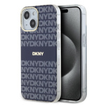 DKNY PC/TPU Repeat Pattern Tonal Stripe Magsafe Zadní Kryt pro iPhone 15 Blue, DKHMP15SHRHSEB