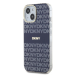 DKNY PC/TPU Repeat Pattern Tonal Stripe Magsafe Zadní Kryt pro iPhone 15 Blue, DKHMP15SHRHSEB