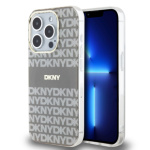 DKNY PC/TPU Repeat Pattern Tonal Stripe Magsafe Zadní Kryt pro iPhone 13 Pro Beige, DKHMP13LHRHSEE