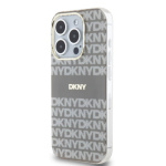 DKNY PC/TPU Repeat Pattern Tonal Stripe Magsafe Zadní Kryt pro iPhone 13 Pro Max Beige, DKHMP13XHRHSEE