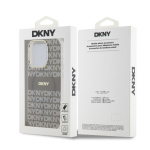 DKNY PC/TPU Repeat Pattern Tonal Stripe Magsafe Zadní Kryt pro iPhone 14 Pro Max Beige, DKHMP14XHRHSEE