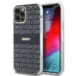 DKNY PC/TPU Repeat Pattern Tonal Stripe Magsafe Zadní Kryt pro iPhone 12/12 Pro Black, DKHMP12MHRHSEK