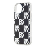 DKNY PC/TPU Checkered Pattern Zadní Kryt pro iPhone 15 Black, DKHCP15SHDLCEK