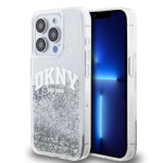 DKNY Liquid Glitter Arch Logo Zadní Kryt pro iPhone 14 Pro Max Transparent, DKHCP14XLBNAET