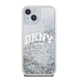 DKNY Liquid Glitter Arch Logo Zadní Kryt pro iPhone 15 Transparent, DKHCP15SLBNAET