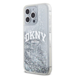 DKNY Liquid Glitter Arch Logo Zadní Kryt pro iPhone 15 Pro Max Transparent, DKHCP15XLBNAET