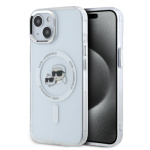 Karl Lagerfeld IML K&CH Heads Metal Frame MagSafe Zadní Kryt pro iPhone 14 Transparent, KLHMP14SHLSKCH