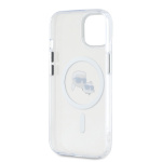 Karl Lagerfeld IML K&CH Heads Metal Frame MagSafe Zadní Kryt pro iPhone 14 Transparent, KLHMP14SHLSKCH