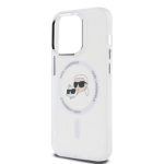 Karl Lagerfeld IML K&CH Heads Metal Frame MagSafe Zadní Kryt pro iPhone 14 Pro Max Transparent, KLHMP14XHLSKCH