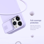Nillkin CamShield Silky Magnetic Silikonový Kryt pro Apple iPhone 15 Pro Black, 57983117806