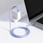 Baseus  Crystal Shine Series Datový Kabel USB-C - USB-C 100W 2m Purple, CAJY000705