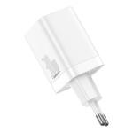 Baseus  Super Si Quick Nabíječka USB + USB-C 30W White, CCSUPP-E02