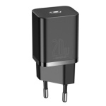 Baseus  Super Si Quick Nabíječka USB-C 20W + Simple Wisdom Data Kabel USB-C to iP 1m Black, TZCCSUP-B01