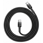 Baseus  Cafule Kabel USB-C 60W 1m Gray/Black, CATKLF-GG1