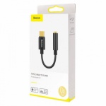 Baseus  Kabelová Redukce z USB-C na 3,5mm Audio Jack L54 (female) Black, CATL54-01