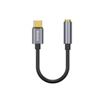 Baseus  Kabelová Redukce z USB-C na 3,5mm Audio Jack L54 (female) Deep Grey, CATL54-0G