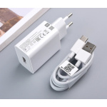 Xiaomi MDY-11-EP USB-A 22,5W Cestovní Nabíječka + USB-C Datový Kabel White (Bulk), MDY-11EP