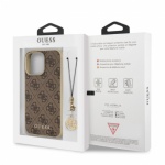 Guess 4G Charm Zadní Kryt pro iPhone 13 Pro Max Brown, GUHCP13XGF4GBR